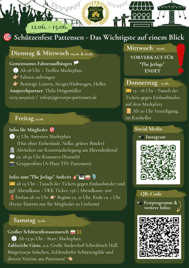 Schützenfest 2026: Informationen zum Fest