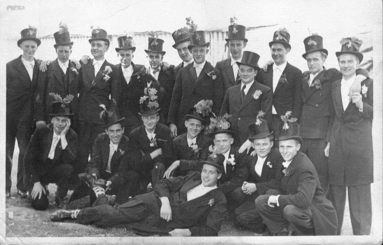 Historische Aufnahme des Zylinderclubs